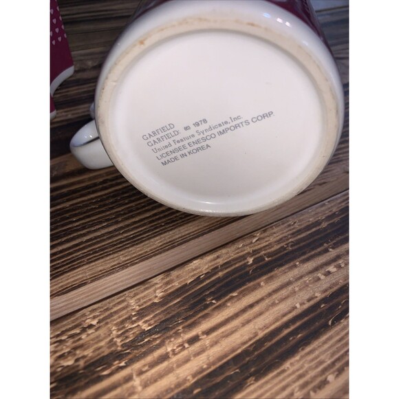 VINTAGE Garfield & Arlene Nesting Mug Pair -  Together Forever - Picture 3 of 9